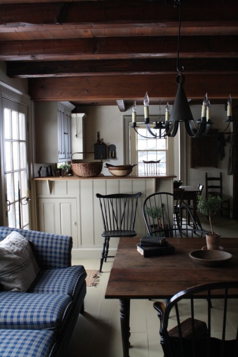 painted country kitchen