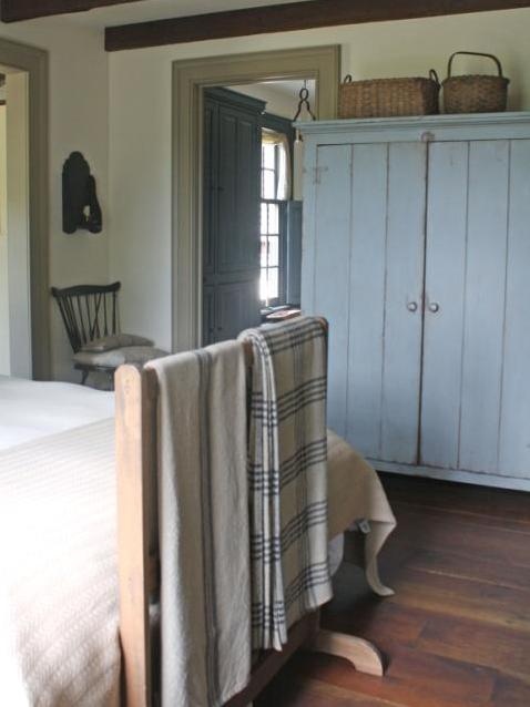 painted wardrobe country style bedroom